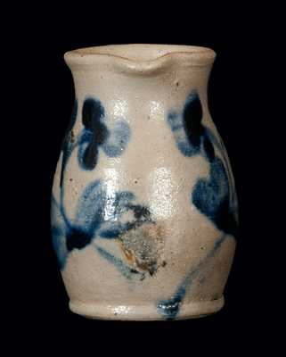 Miniature Baltimore Stoneware Pitcher with Clover Decoration
