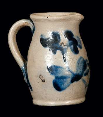 Miniature Baltimore Stoneware Pitcher with Clover Decoration