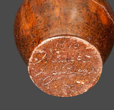 Dauphin County, Pennsylvania Redware Poem Bank, Incised 