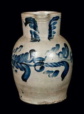 Rare 3 Gal. Stoneware Pitcher, Baltimore, circa 1840