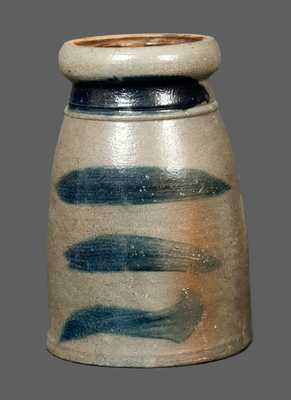 Western PA Stoneware Canning Jar with Four Stripes