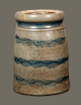 Western PA Stoneware Canning Jar with Four Stripes