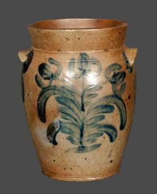 1 Gal. Stoneware Crock with Profuse Tulip Decoration, Baltimore, circa 1830