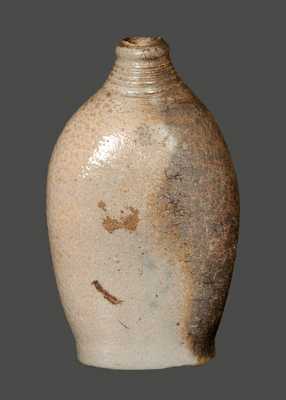 Early Cobalt-Decorated Stoneware Flask, probably New York State, circa 1820.