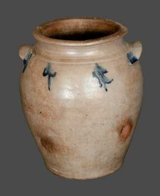 One-Gallon Stoneware Jar with Tassel Decoration, James River Region of Virginia, circa 1820