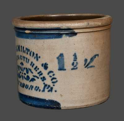 JAMES HAMILTON & CO. / GREENSBORO, PA Stoneware Cake Crock