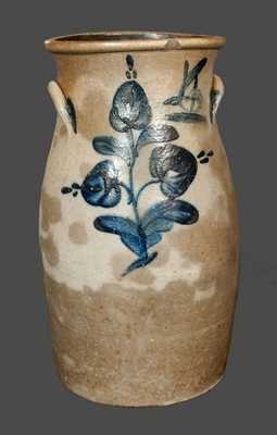 Rare Ohio Stoneware Churn with Gallon Capacity Changed from "4" to "6"