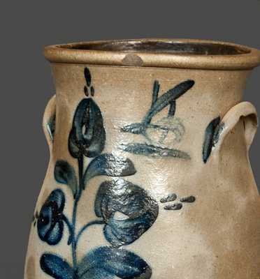 Rare Ohio Stoneware Churn with Gallon Capacity Changed from "4" to "6"