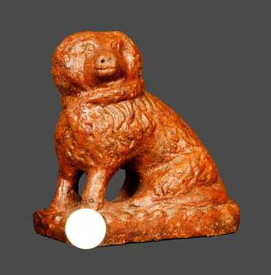 Small Sewertile Spaniel Figure with Hand-Modeled Details