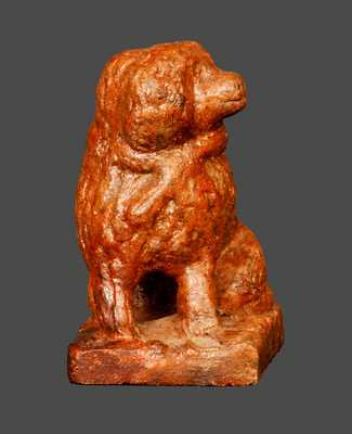 Small Sewertile Spaniel Figure with Hand-Modeled Details