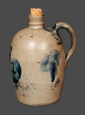 Very Rare Decorated Baltimore Quart-Sized Stoneware Jug