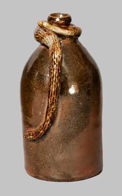 Rare Anna Pottery Snake Jug Inscribed 