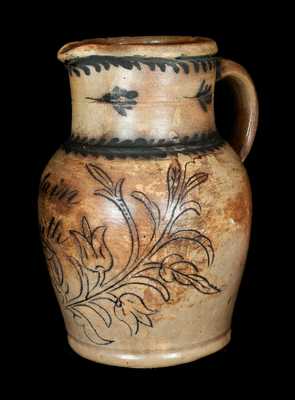 Rare Richard Remmey, Philadelphia, PA, Stoneware Pitcher Incised 