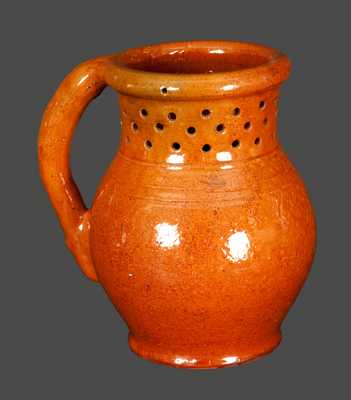Extremely Rare Chicago, IL Redware Puzzle Mug