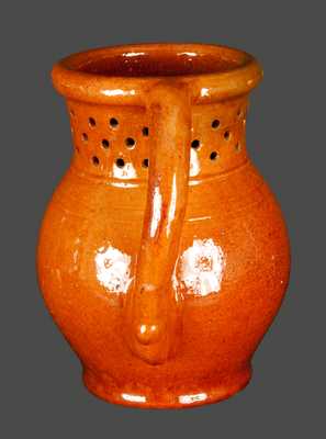 Extremely Rare Chicago, IL Redware Puzzle Mug