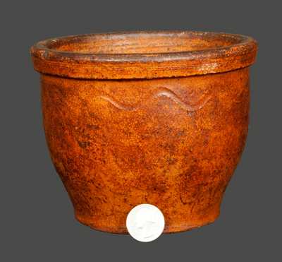 Small Lead-Glazed Redware Jar