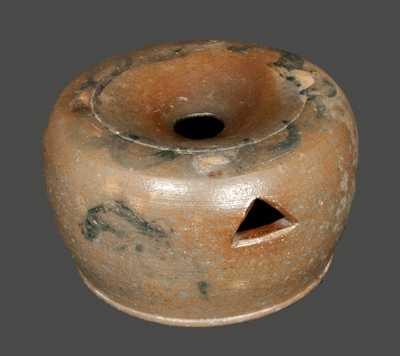 Cobalt-Decorated Stoneware Spittoon, Shenandoah Valley of Virginia