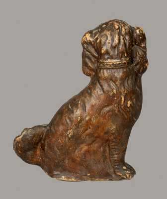 Very Rare Stoneware Spaniel att. Anna Pottery, Anna, IL