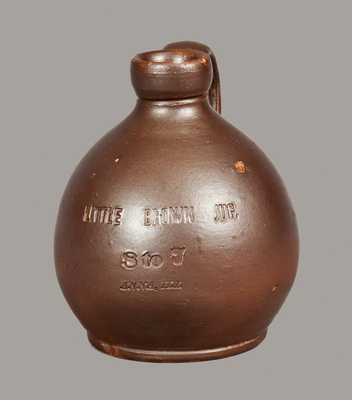 Rare Stoneware Little Brown Jug Impressed 