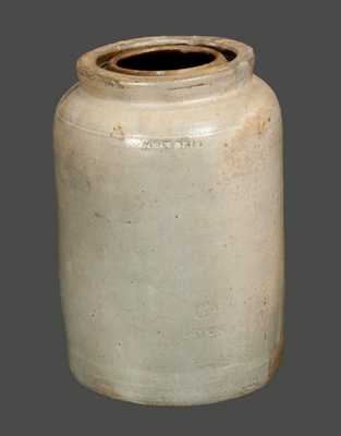 Stoneware Canning Jar Impressed JOHN BELL
