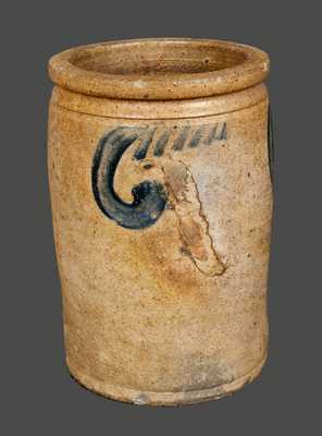 1 Gal. Stoneware Jar att. S. Bell & Son, Strasburg, VA
