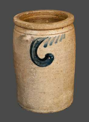 1 Gal. Stoneware Jar att. S. Bell & Son, Strasburg, VA