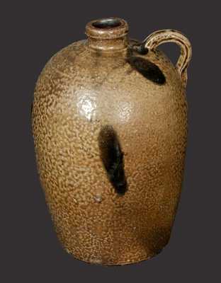 1/2 Gallon Alkaline Glazed Stoneware Jug, North Carolina origin.