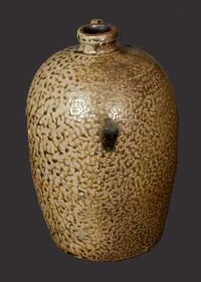 1/2 Gallon Alkaline Glazed Stoneware Jug, North Carolina origin.