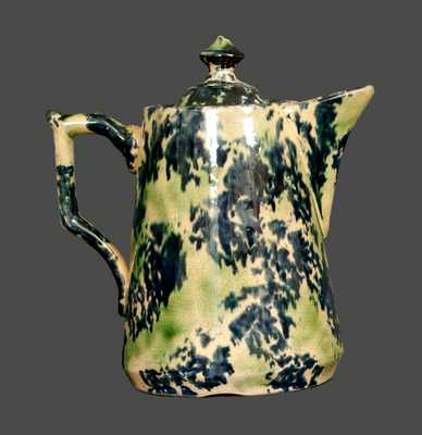 Two-Color Yellowware Coffeepot