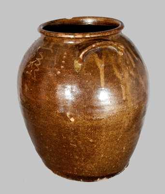 Important Five Gallon Edgefield, SC Stoneware Jar Signed 