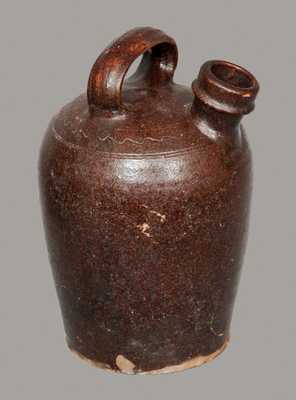 Manganese Glazed Redware Harvest Jug, Possibly Tennessee or Southwest Virginia