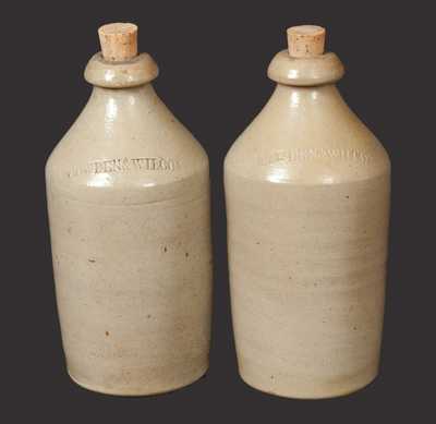 Lot of Two: COWDEN & WILCOX Stoneware Bottles