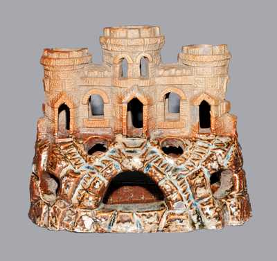 Small-Sized Stoneware Aquarium Castle