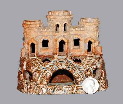 Small-Sized Stoneware Aquarium Castle