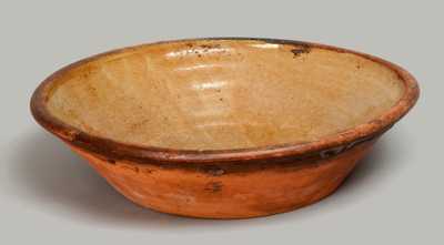 Large-Sized Redware Pan, New York State or New England