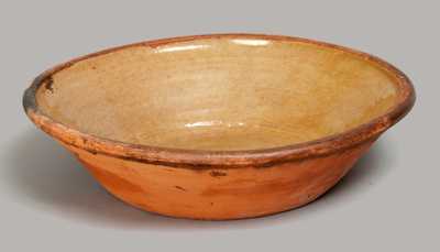 Large-Sized Redware Pan, New York State or New England