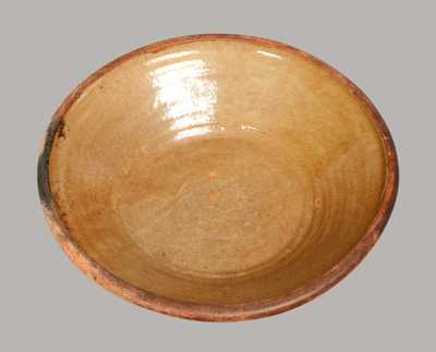 Large-Sized Redware Pan, New York State or New England