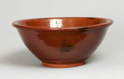Diminutive Glazed Redware Bowl, possibly Connecticut origin, early 19th century