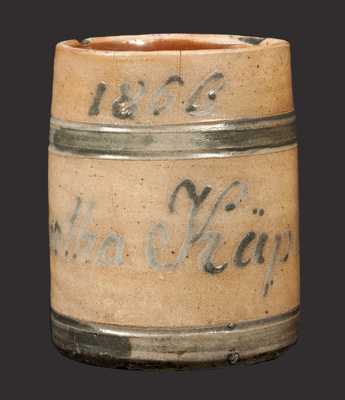 Rare Stoneware Presentation Mug, Inscribed 