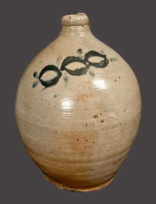 Ovoid Stoneware Jug attributed to Thomas Commeraw, Manhattan, circa 1810