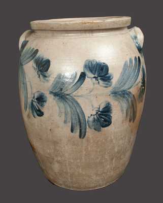 Rare Monumental 10 Gal. Stoneware Crock, Baltimore, circa 1860