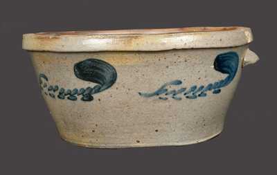 1 Gal. Stoneware Bowl Signed FROM J. EBERLY & BRO. / STRASBURG, VA