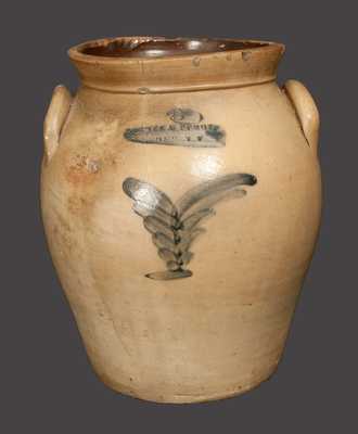 HOLMES & PURDY / DUNDEE, NY Stoneware Crock