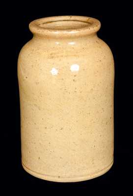 JOHN BELL / WAYNESBORO Yellow-Glazed Redware Canning Jar