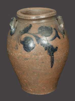 2 Gal. Ovoid Stoneware Crock att. J. P. Schermerhorn, James River, VA, circa 1830