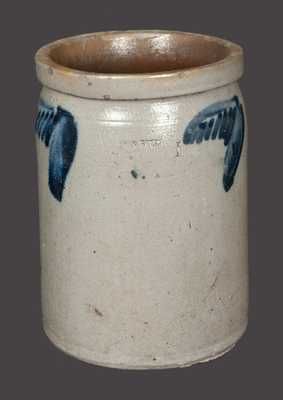 1 Gal. Stoneware Crock Signed SOLOMON BELL / STRASBURG / VA