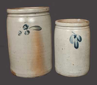 Lot of Two: 1 Gal. and 2 Gal. Baltimore Stoneware Crocks