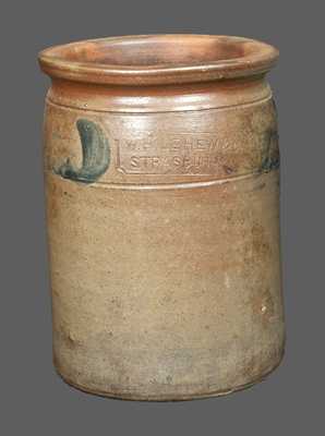 W. H. LEHEW & CO. / STRASBURG, VA Stoneware Jar