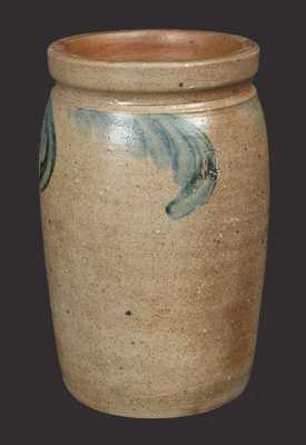1 1/2 Gal. Stoneware Crock, attrib. David Parr, Jr., Richmond, VA, circa 1860