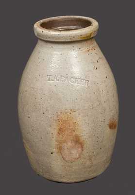 Ohio Stoneware Canning Jar Impressed T. A. PACKER
